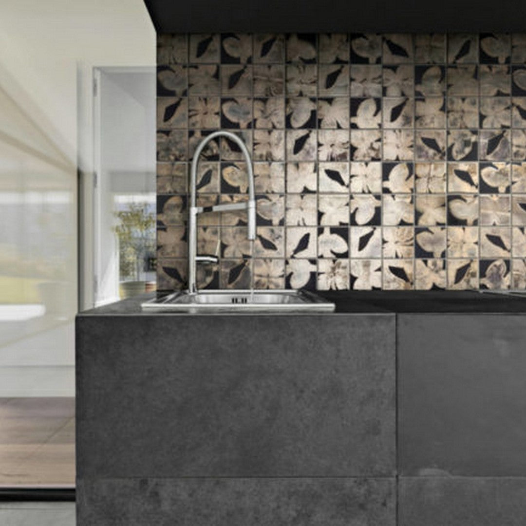 Qualis-Ceramica-Chelsea-11.8-x-11.8-Ceramic-3-Flowers-Mosaic-Brown-Gold-Mix