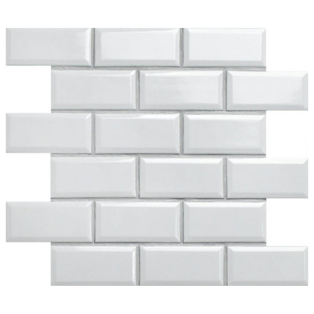 Qualis Ceramica Chelsea 11.8" x 11.8" Porcelain 2x4" Mini Subway Mosaic