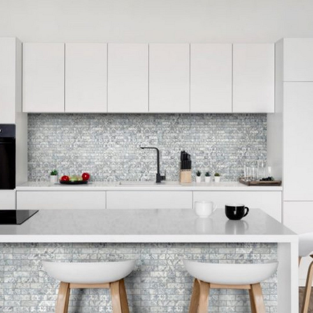 Qualis-Ceramica-Chelsea-12-x-12-Matte-Porcelain-1x3-Pattern-Deco-Brick-Mosaic-Grey-Mix