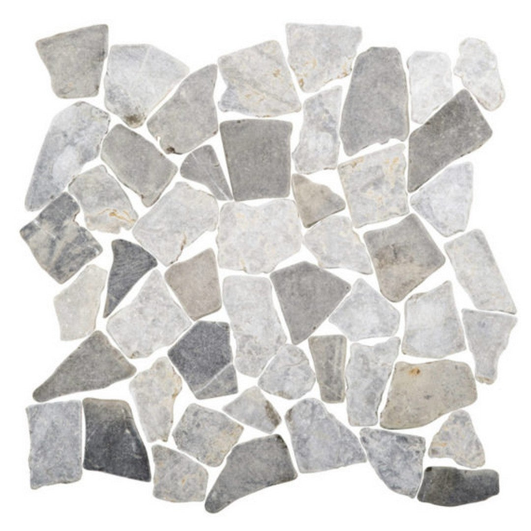 Qualis Ceramica Chelsea 12" x 12" Natural Stone Mini Opus Marble Mosaic