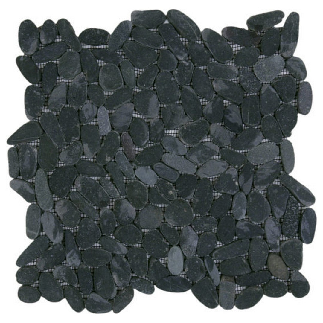 Qualis Ceramica Chelsea 12" x 12" Matte Natural Stone Sliced Pebble Mosaic