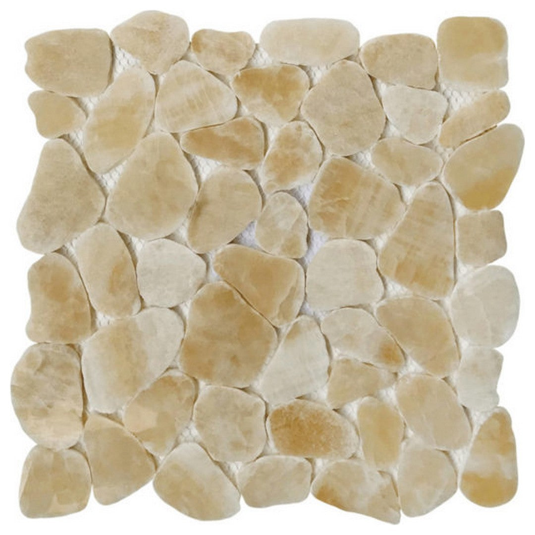 Qualis Ceramica Chelsea 11.8" x 11.8" Polished Natural Stone Sliced Mosaic