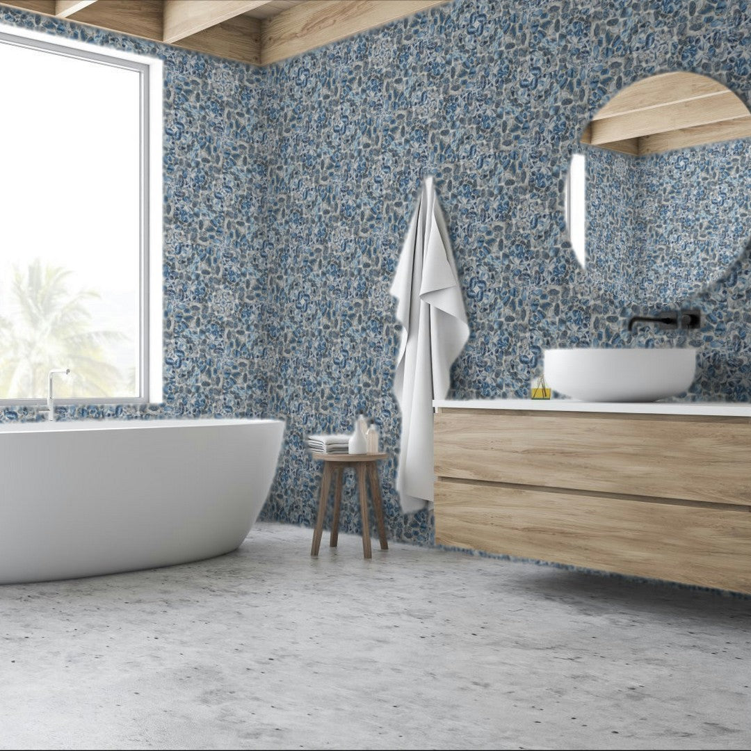 Qualis-Ceramica-Chelsea-12-x-12-Matte-Natural-Stone-Reconstituted-Pebble-Mosaic-Grey-Blue-Mix