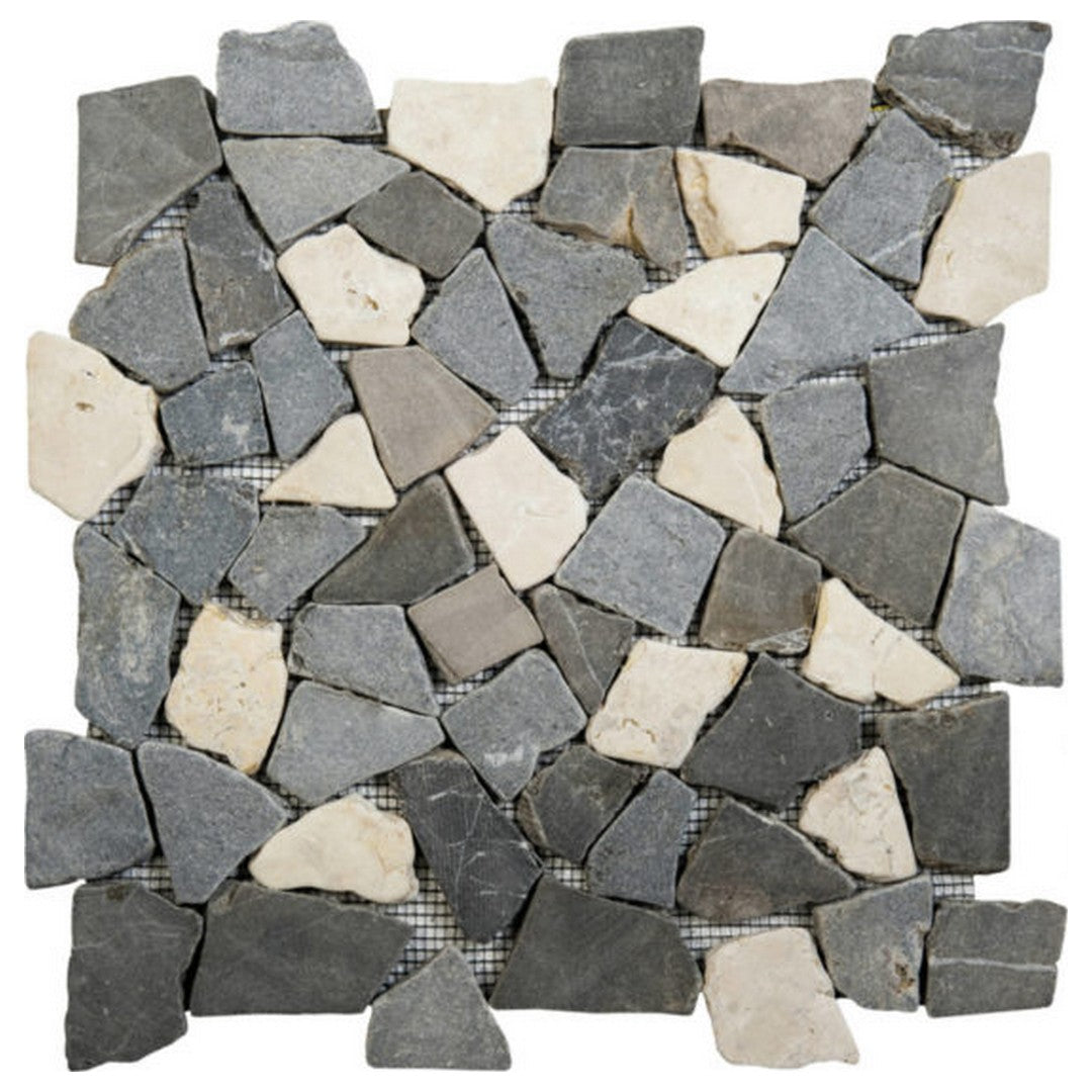 Qualis Ceramica Chelsea 12" x 12" Natural Stone Opus Mosaic