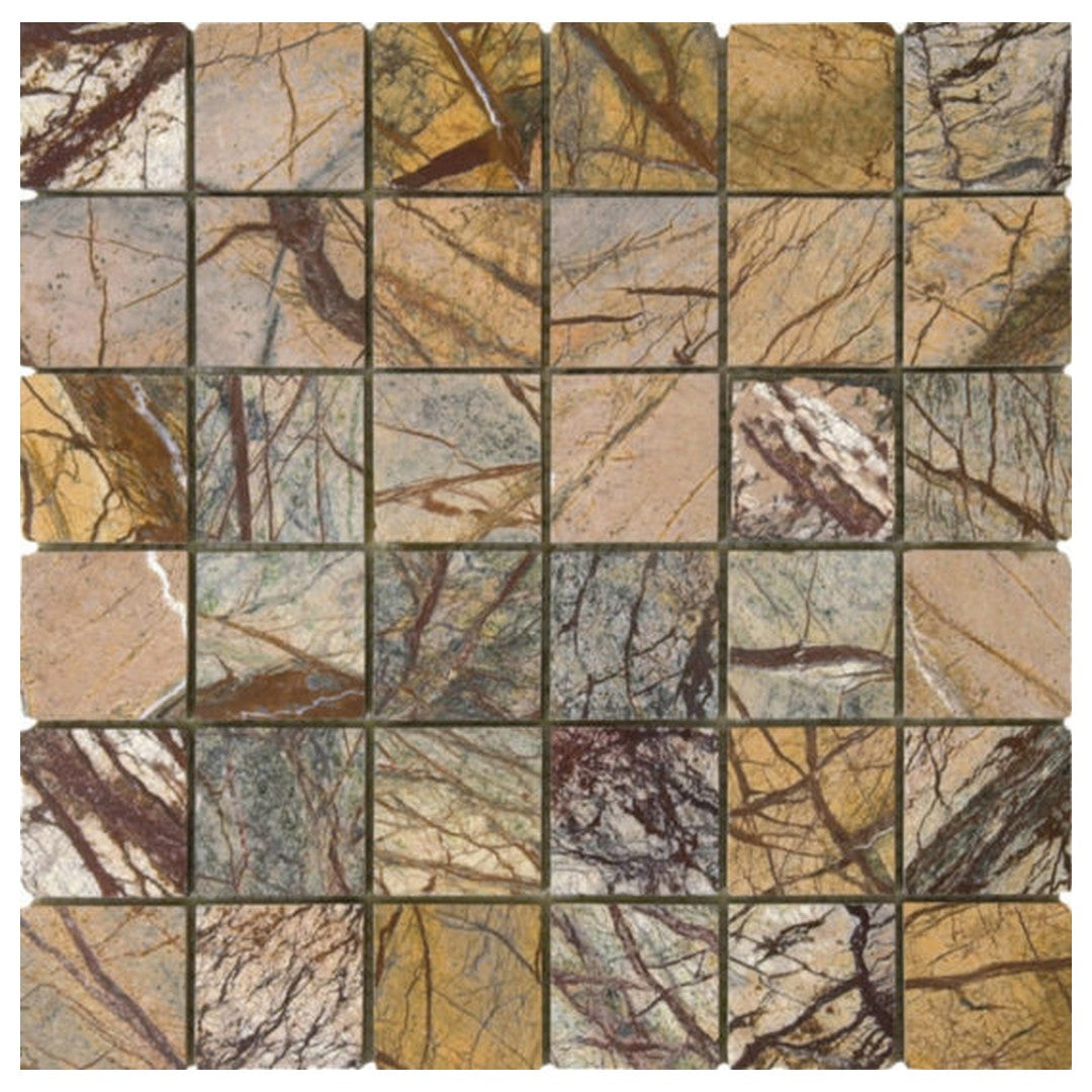 Qualis Ceramica Chelsea 12" x 12" Polished Natural Stone 2" Marble Mosaic