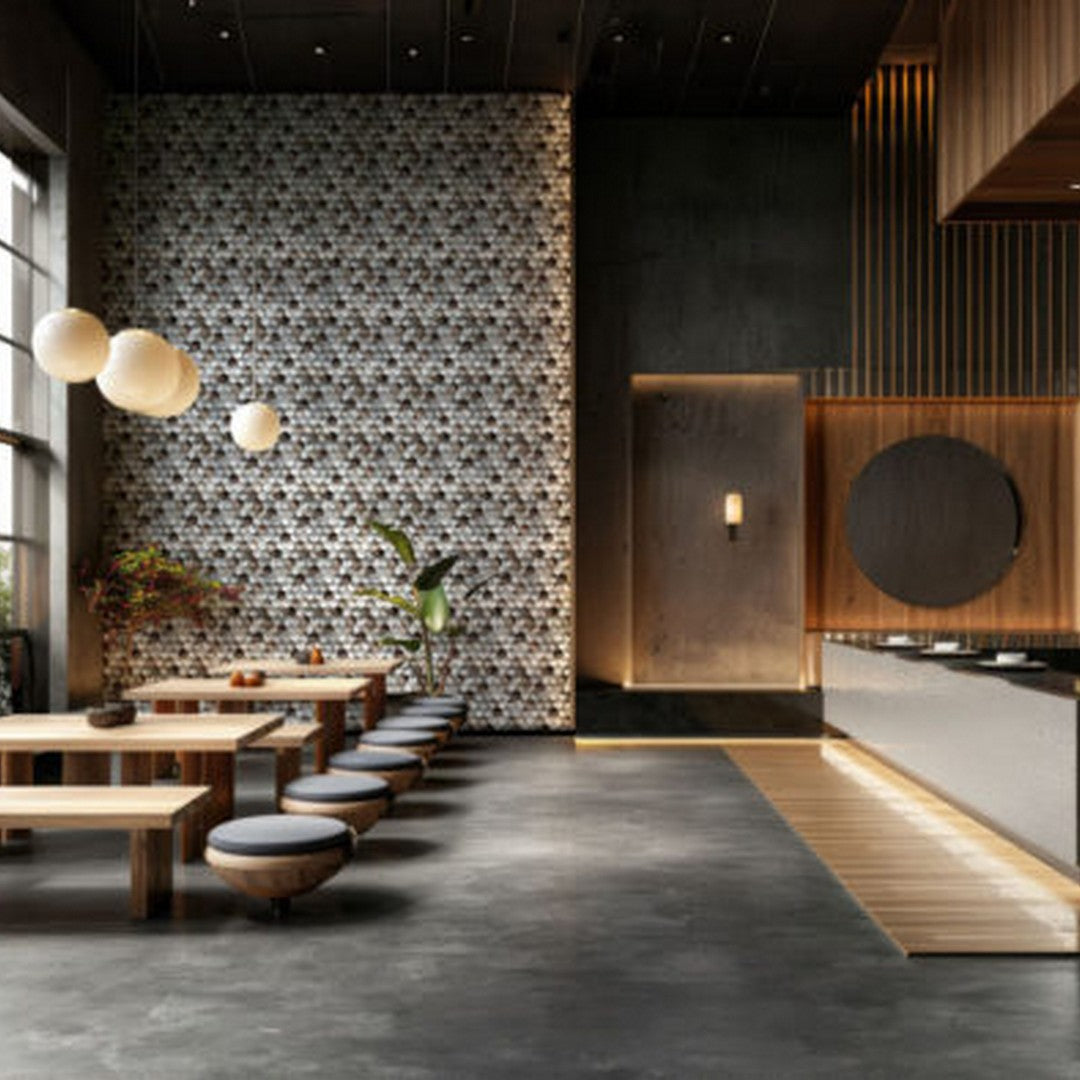 Qualis-Ceramica-Chelsea-12-x-12-Aluminum-Hex-Mosaic-19-Brown