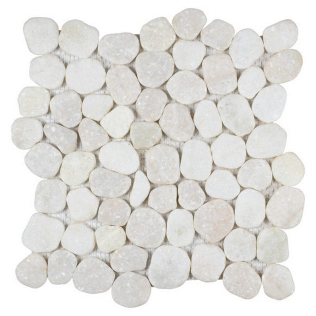 Qualis Ceramica Chelsea 12" x 12" Natural Stone Marble Sliced Stone Mosaic