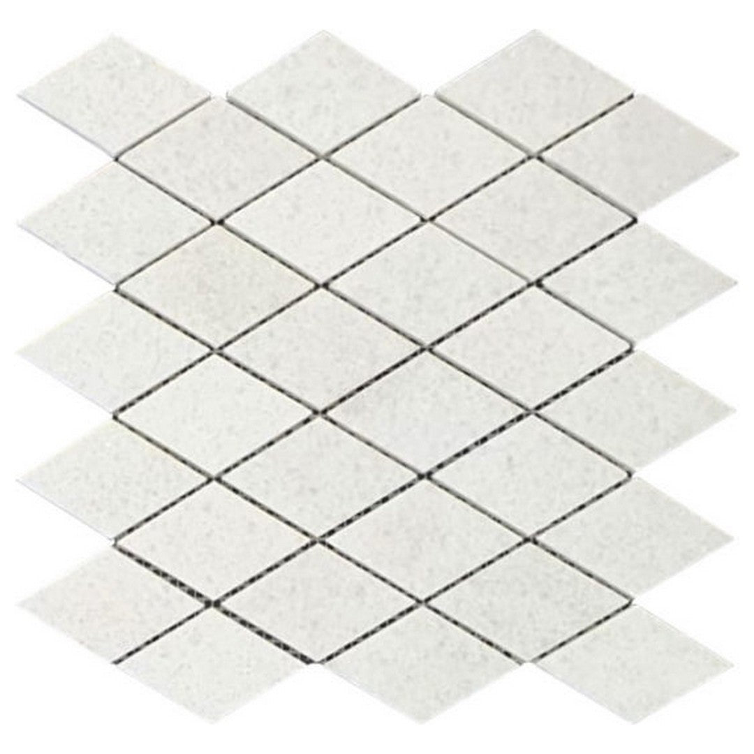 Qualis Ceramica Chelsea 11.4" x 11.3" Honed Marble Diamond Mosaic