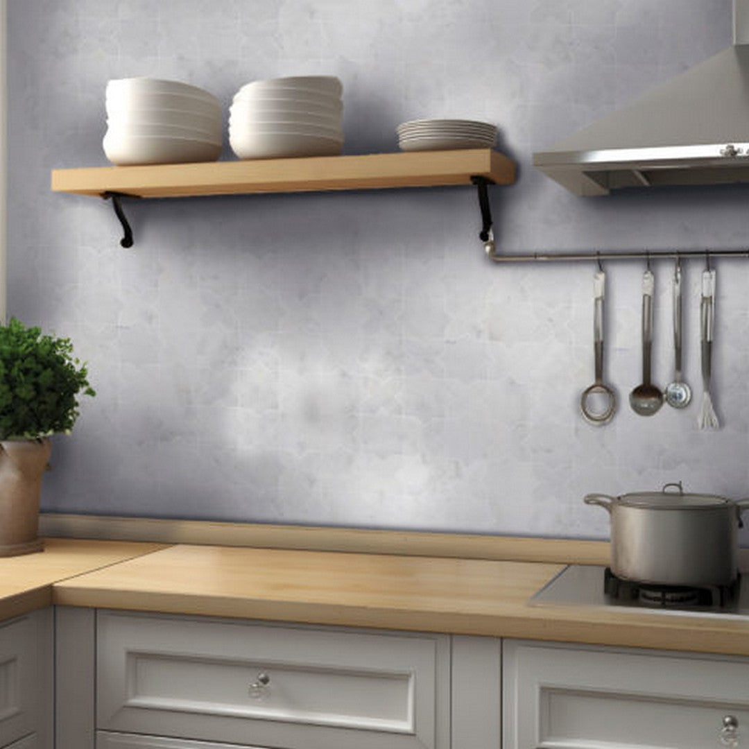 Qualis-Ceramica-Chelsea-12-x-12-Marble-3-Cross-&-Star-Mosaic-White-Grey