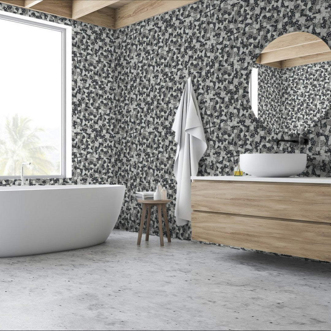 Qualis-Ceramica-Chelsea-12-x-12-Natural-Stone-Mini-Opus-Terrazzo-Marble-Mosaic-White-Grey-Black-Mix