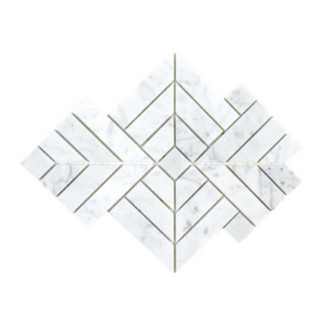 Qualis Ceramica Hamptons 10" x 10" Natural Stone Hill Mosaic