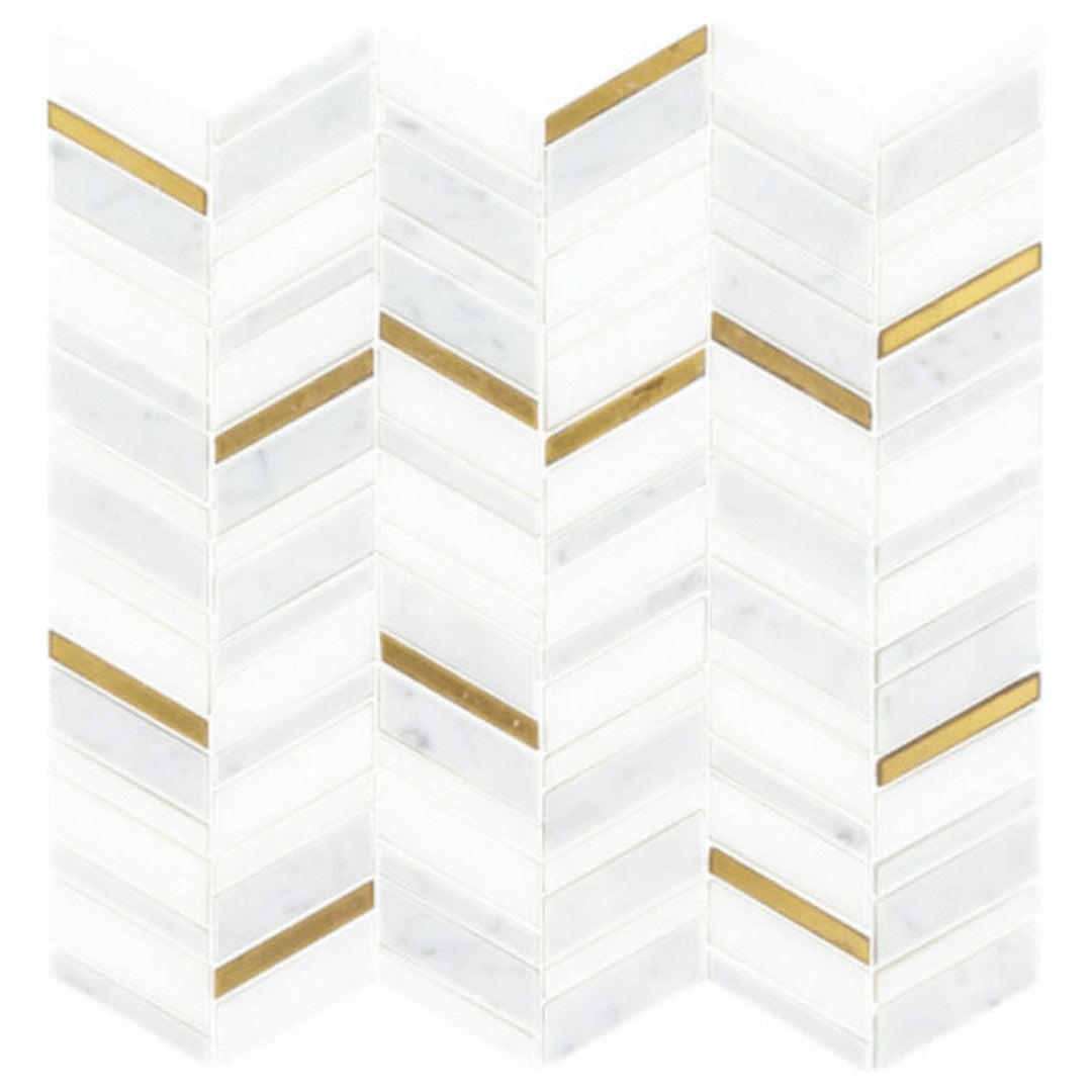 Qualis Ceramica Hamptons 11" x 11" Natural Stone Mosaic