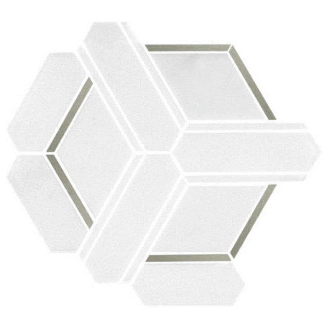 Qualis Ceramica Hamptons 9" x 10" Natural Stone Ring Mosaic