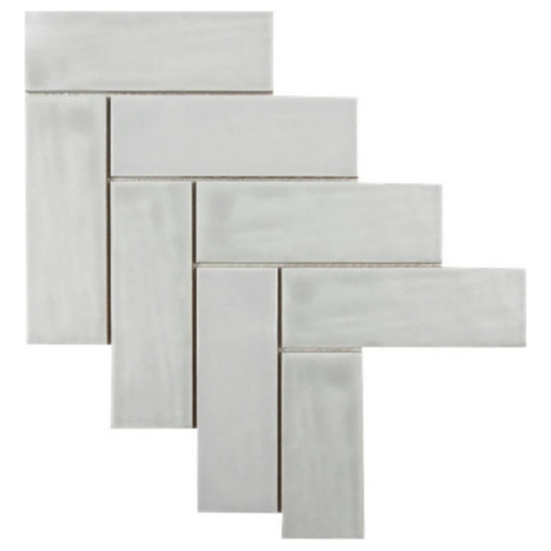 QC Hamptons 11" x 15" Matte Ceramic Step Up Mosaic