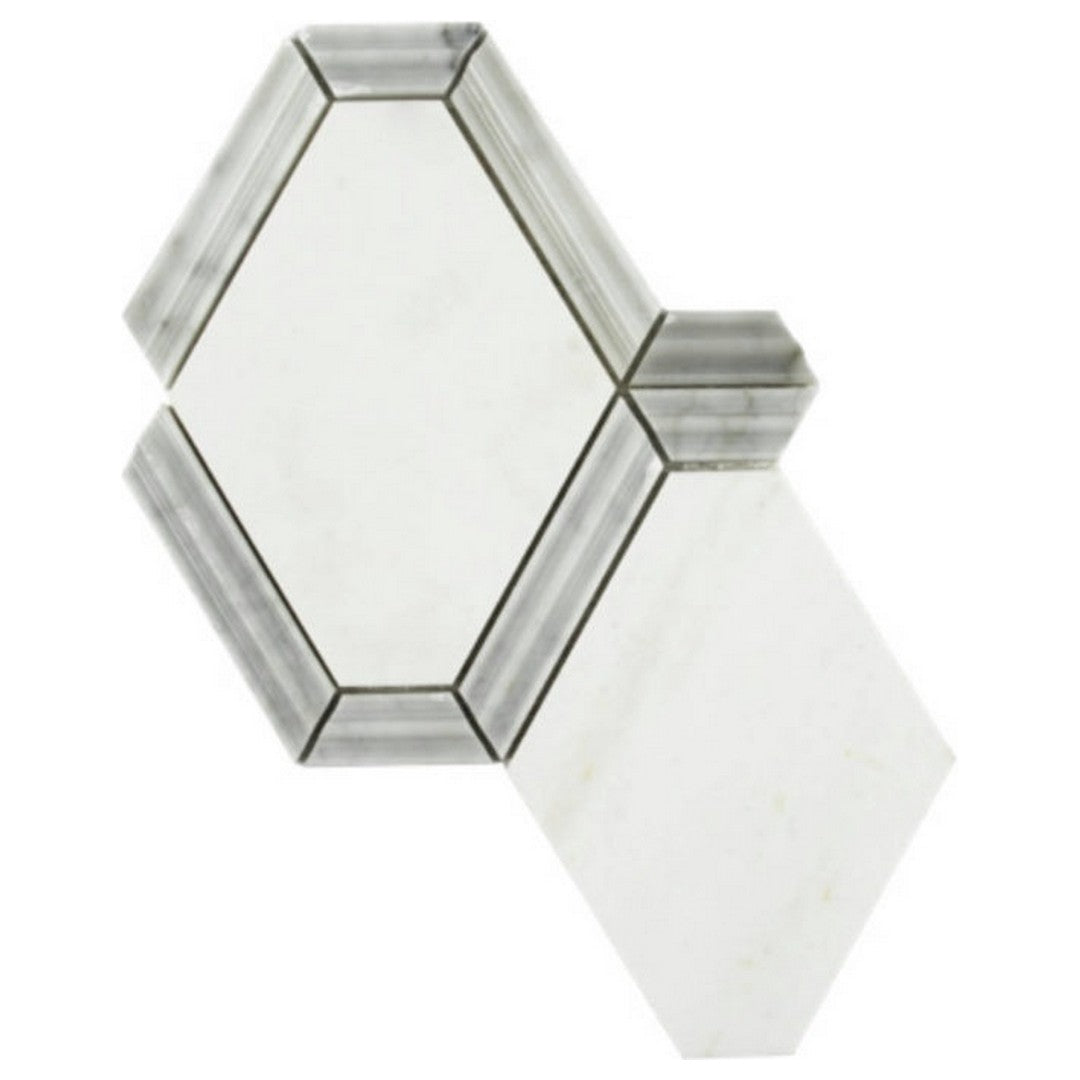 Qualis Ceramica Hamptons 9" x 10" Natural Stone Fjord Mosaic