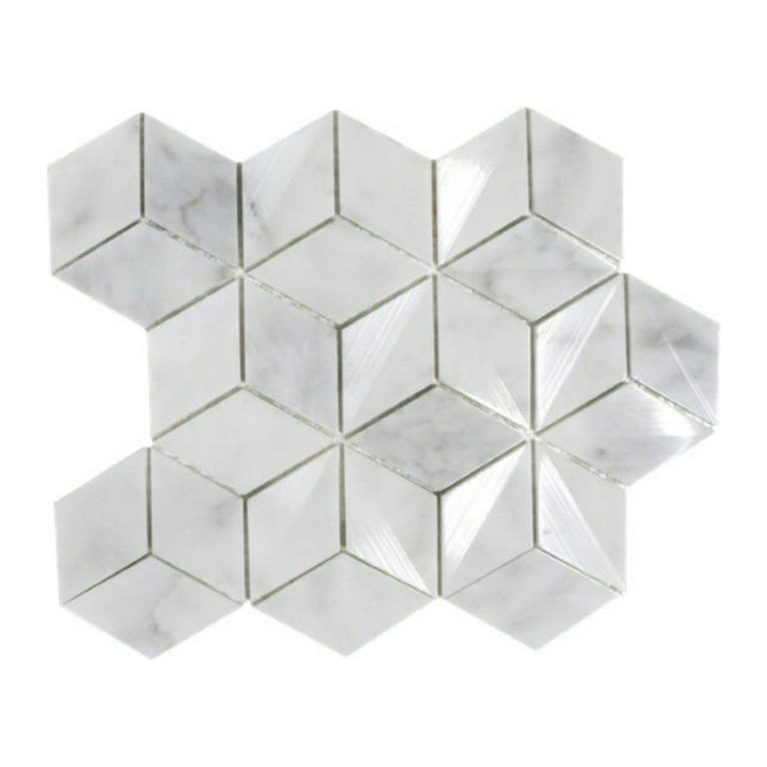 Qualis Ceramica Hamptons 11" x 12" Natural Stone Illusion Mosaic