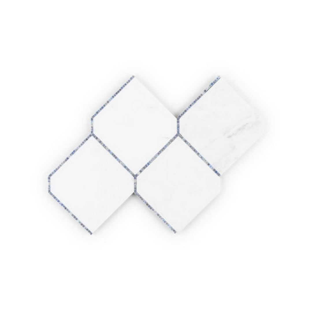 Qualis Ceramica Hamptons 9" x 13" Marble Elm Mosaic