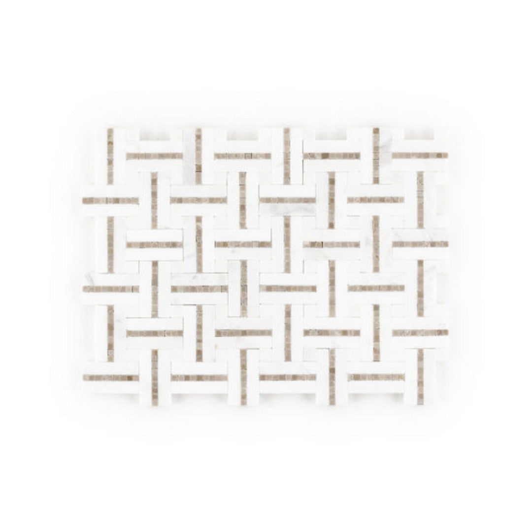 Qualis Ceramica Hamptons 8" x 11" Marble Gazebo Mosaic