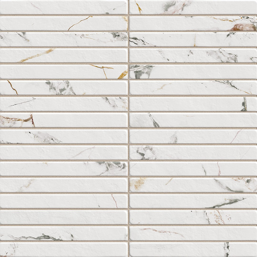 Rickert LaPlatera Pencil 14" x 14" Glossy Ceramic Tile