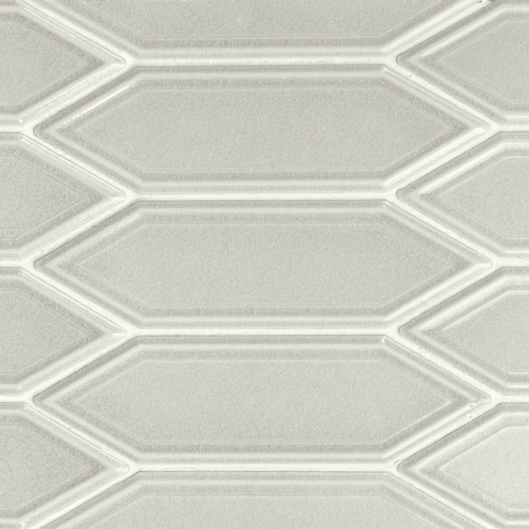 Rickert Ape Hamptons Cooper 11.02" x 12.60" Glossy Ceramic 2x7" Mosaic