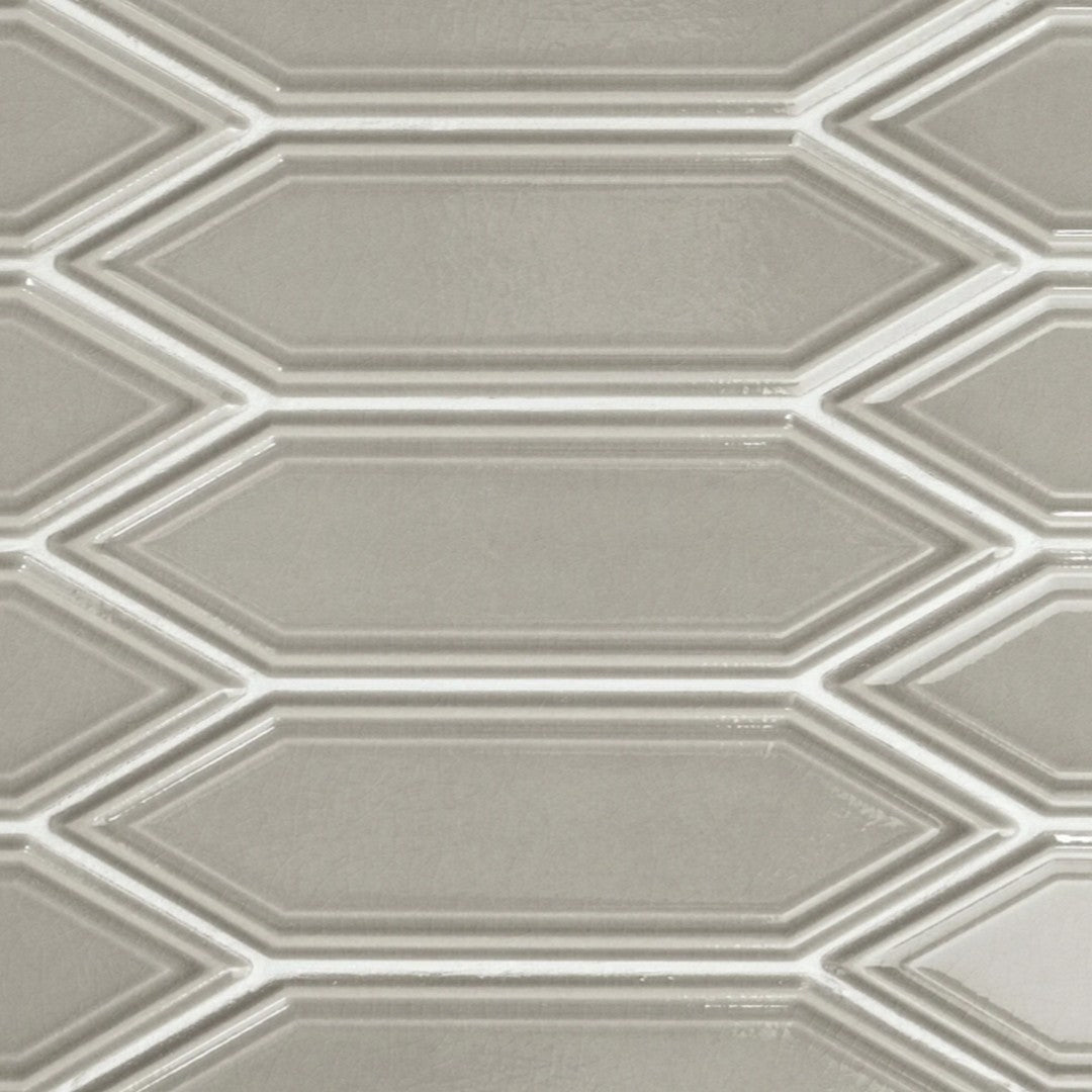 Rickert Ape Hamptons Cooper 11.02" x 12.60" Glossy Ceramic 2x7" Mosaic