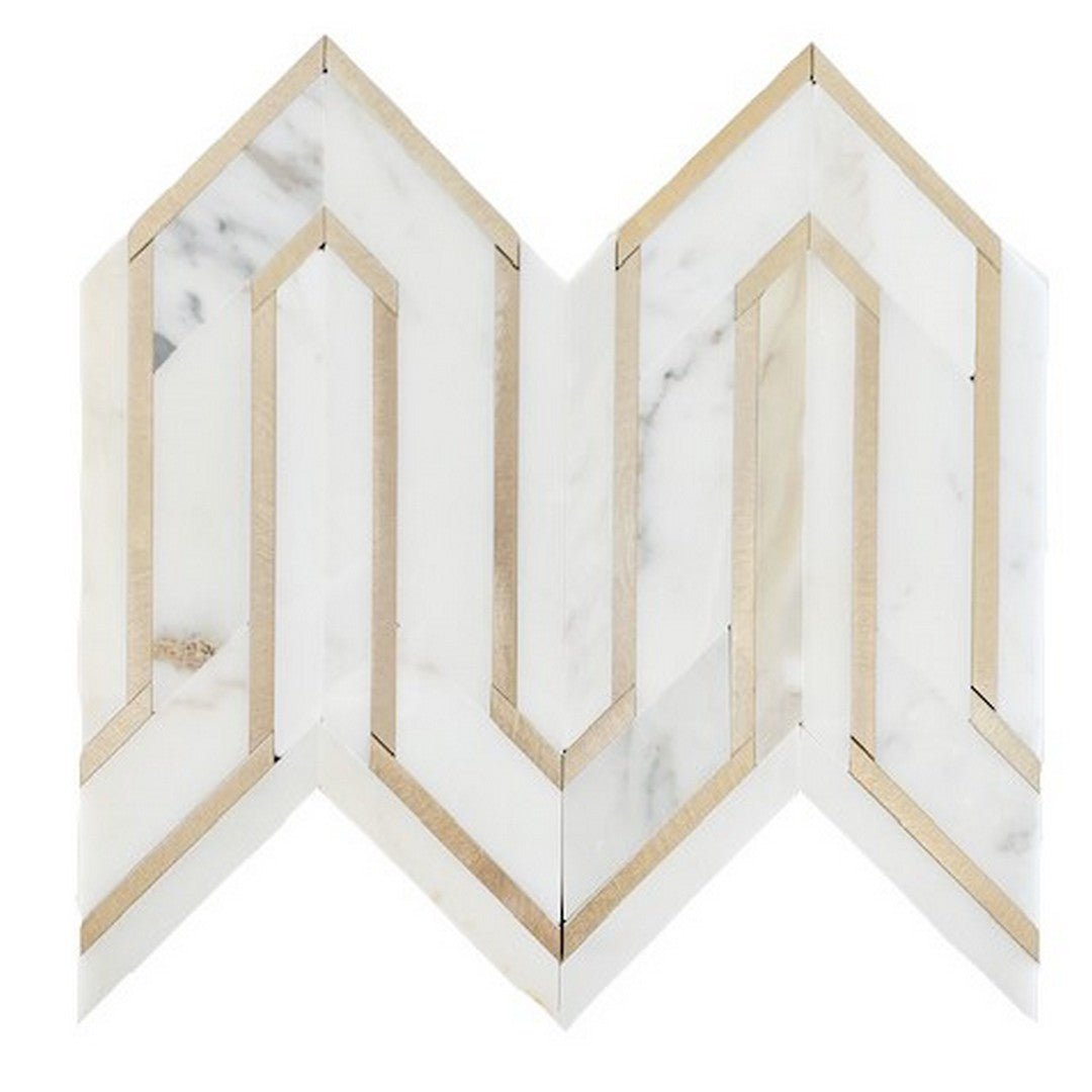 Rickert Legend 9.29" x 12" Polished Marble Mosaic