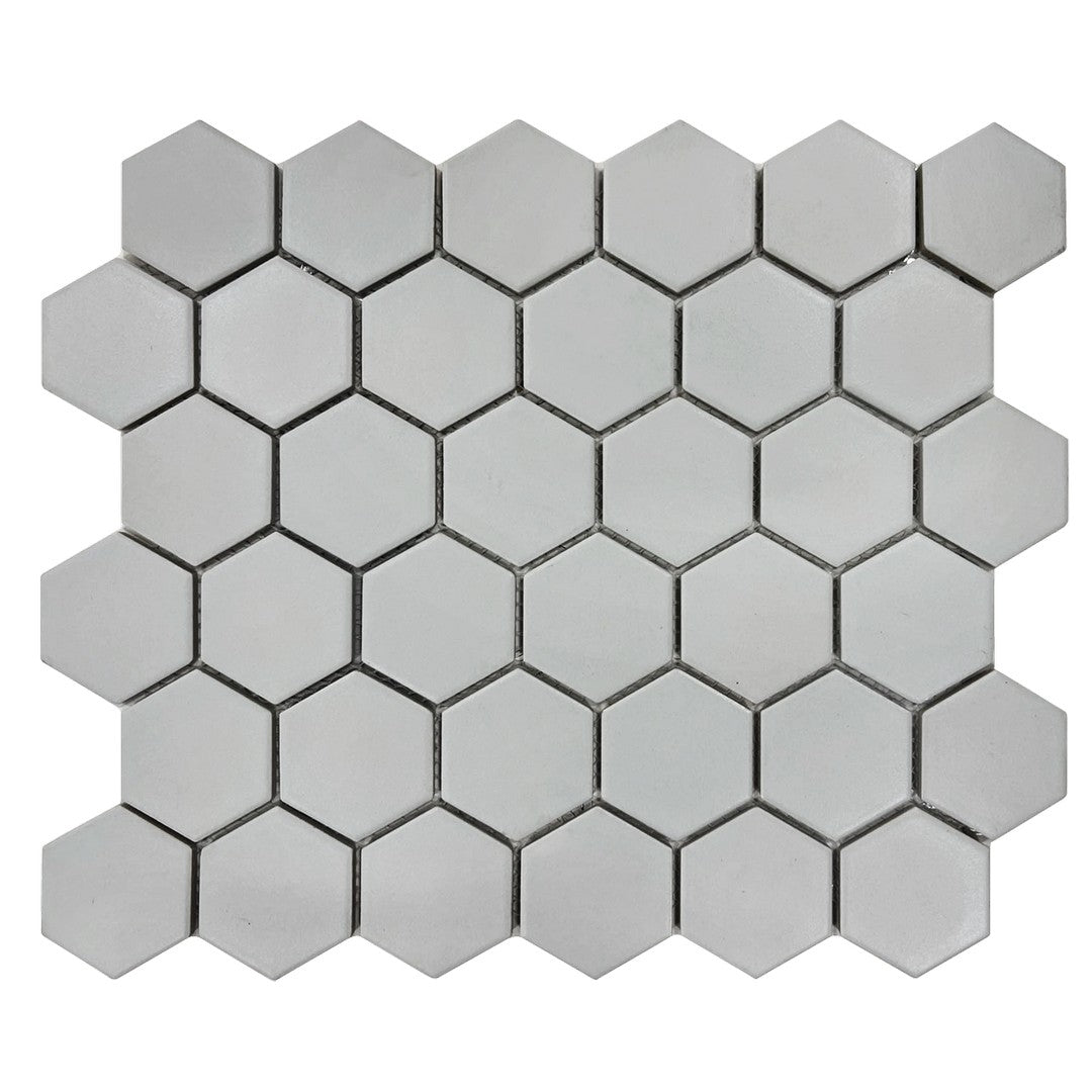 Rickert 11.10" x 12.80" Matte Porcelain 2" Hexagon Mosaic