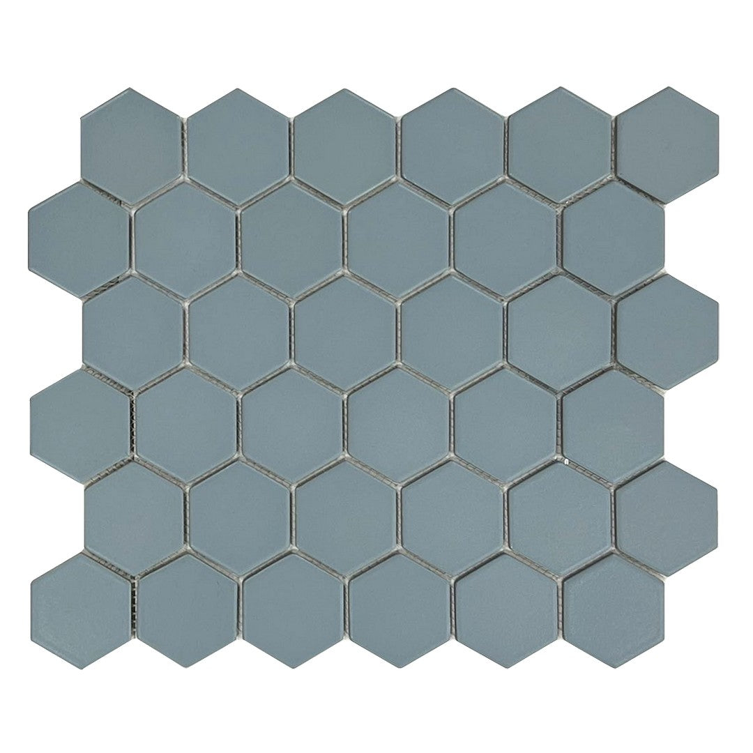 Rickert 11.10" x 12.80" Matte Porcelain 2" Hexagon Mosaic