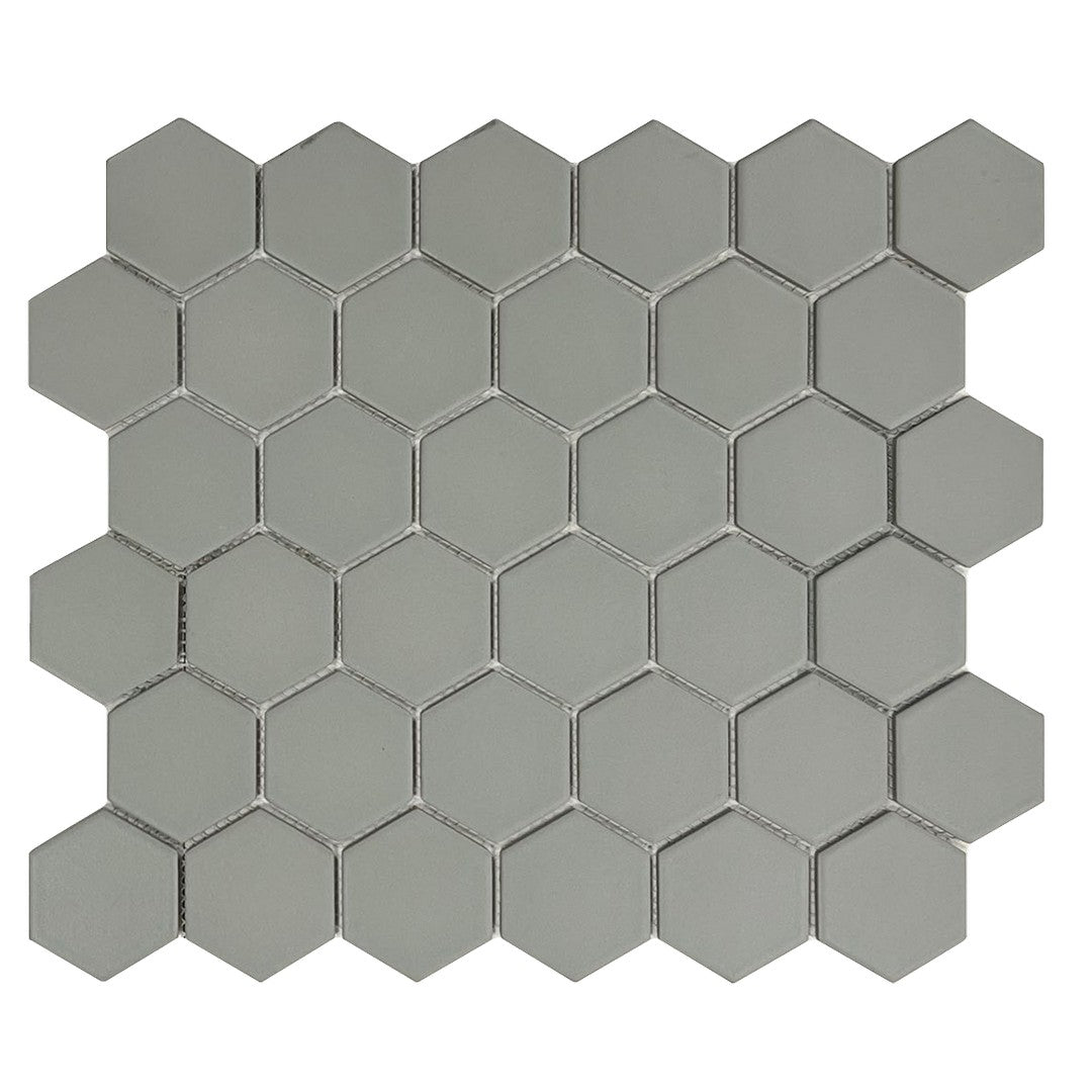 Rickert 11.10" x 12.80" Matte Porcelain 2" Hexagon Mosaic