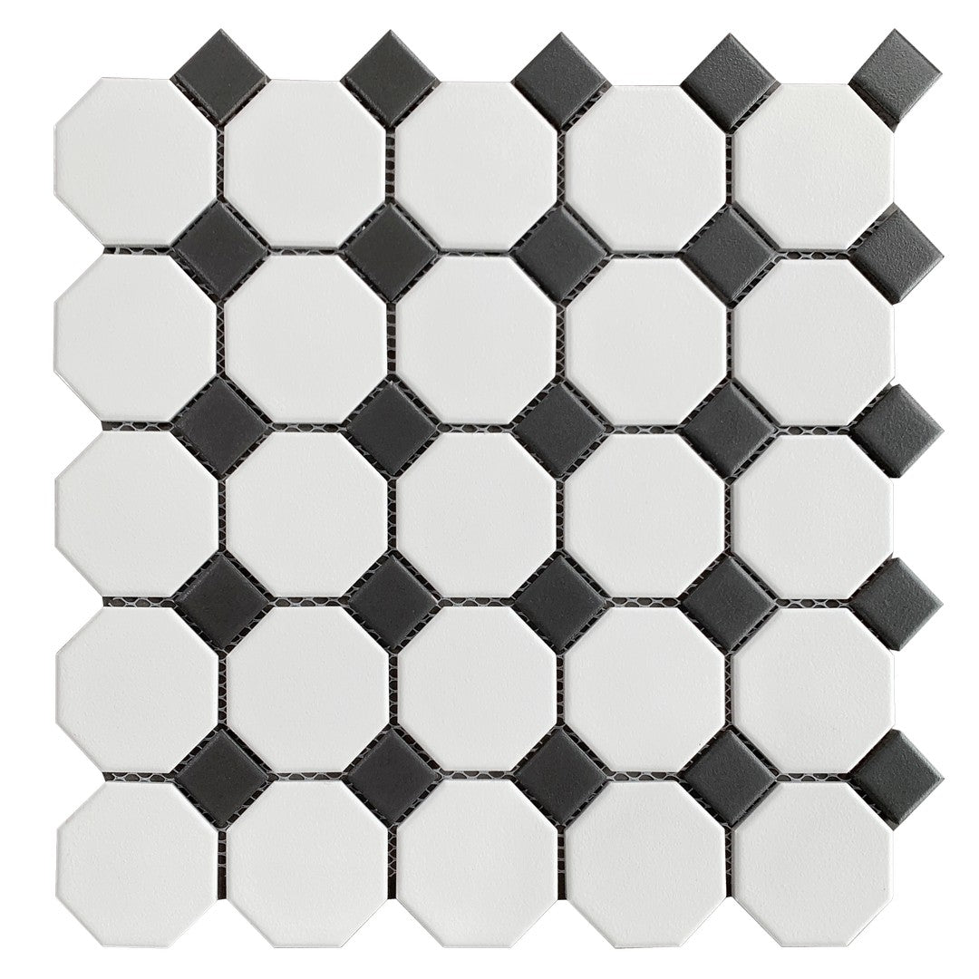 Rickert 11.61" x 11.61" Matte Porcelain Mosaic
