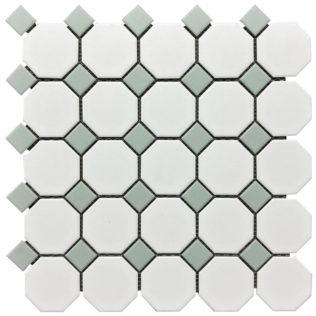 Rickert 11.61" x 11.61" Matte Porcelain Mosaic