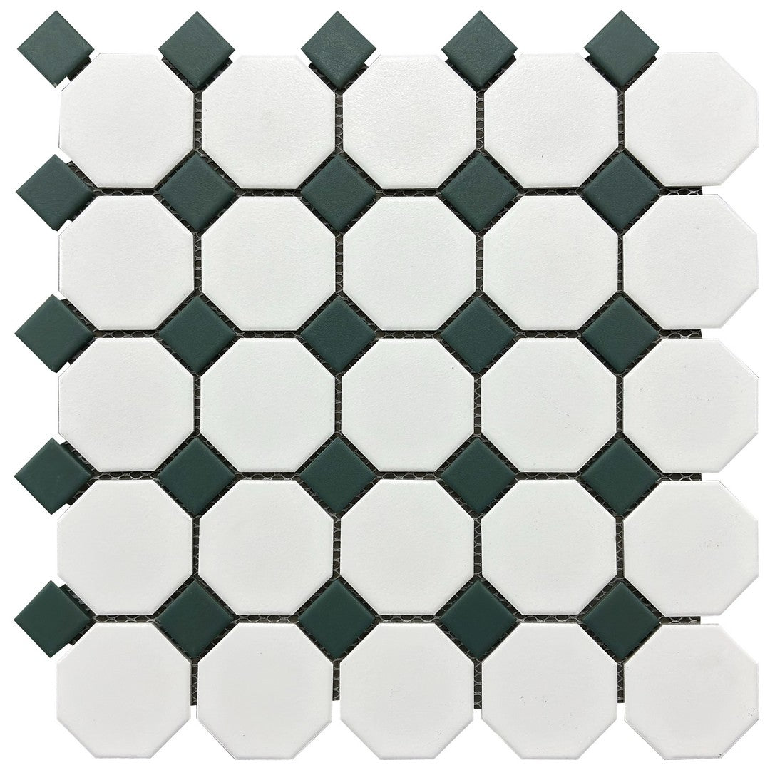 Rickert 11.61" x 11.61" Matte Porcelain Mosaic