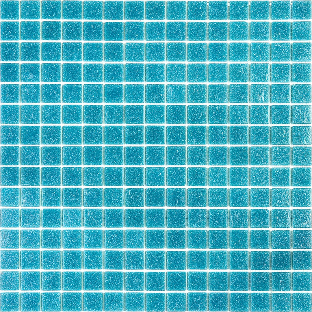 MiR Alma Solid Color 0.8" Sandy Green 12" x 12" Glass Mosaic