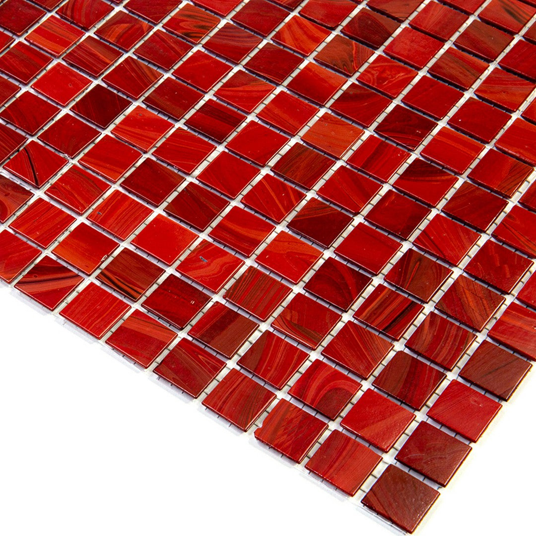 MiR-Alma-Solid-Color-0.8-Sandy-Red-12-x-12-Glass-Mosaic-Red-(SE416)