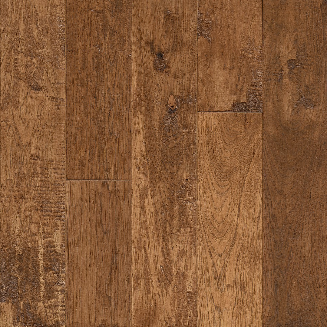 Hartco American Scrape 5" Solid Hickory Hardwood Plank Low Gloss