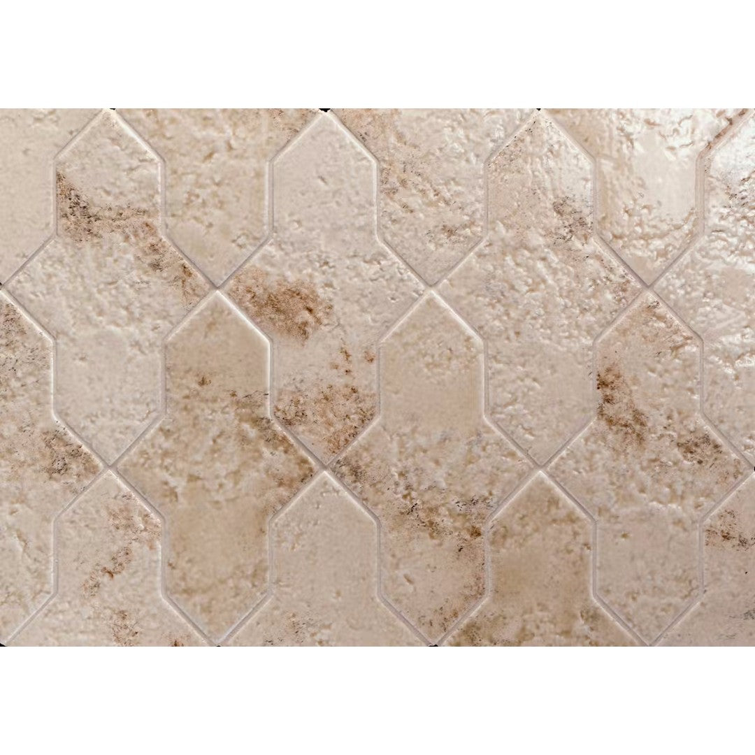 Crossville-Gibraltar-2.5-x-7-Semi-Gloss-Amulet-Shape-Porcelain-Tile-Beige