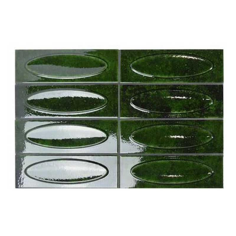 Crossville Vintage 2.56" x 7.87" Oval Texture Glossy Ceramic Wall Tile