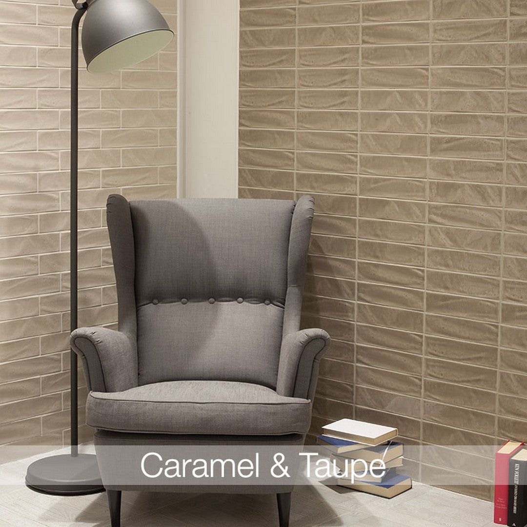 Settecento-New Yorker-3-x-12-Glossy-Ceramic-Wall-Tile-Caramel