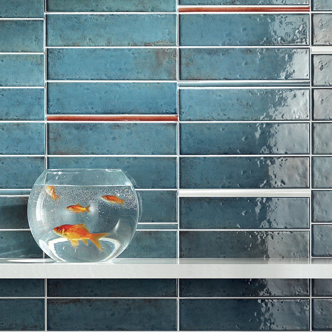 Settecento-Oxida-3-x-12-Glossy-Porcelain-Wall-Tile-Blue