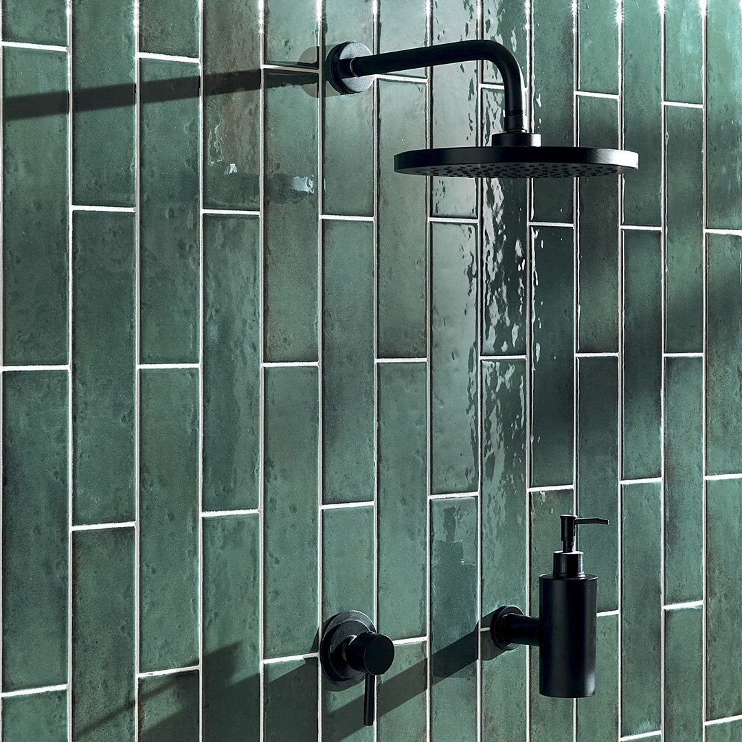 Settecento-Oxida-3-x-12-Glossy-Porcelain-Wall-Tile-Green