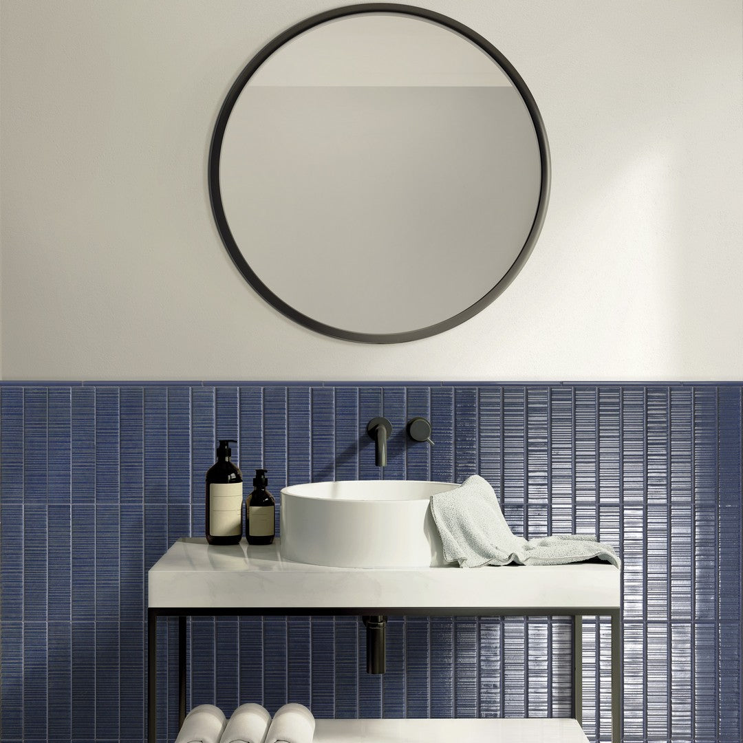 Settecento-Vibrant-2-x-9-Glossy-Porcelain-Wall-Tile-Blue