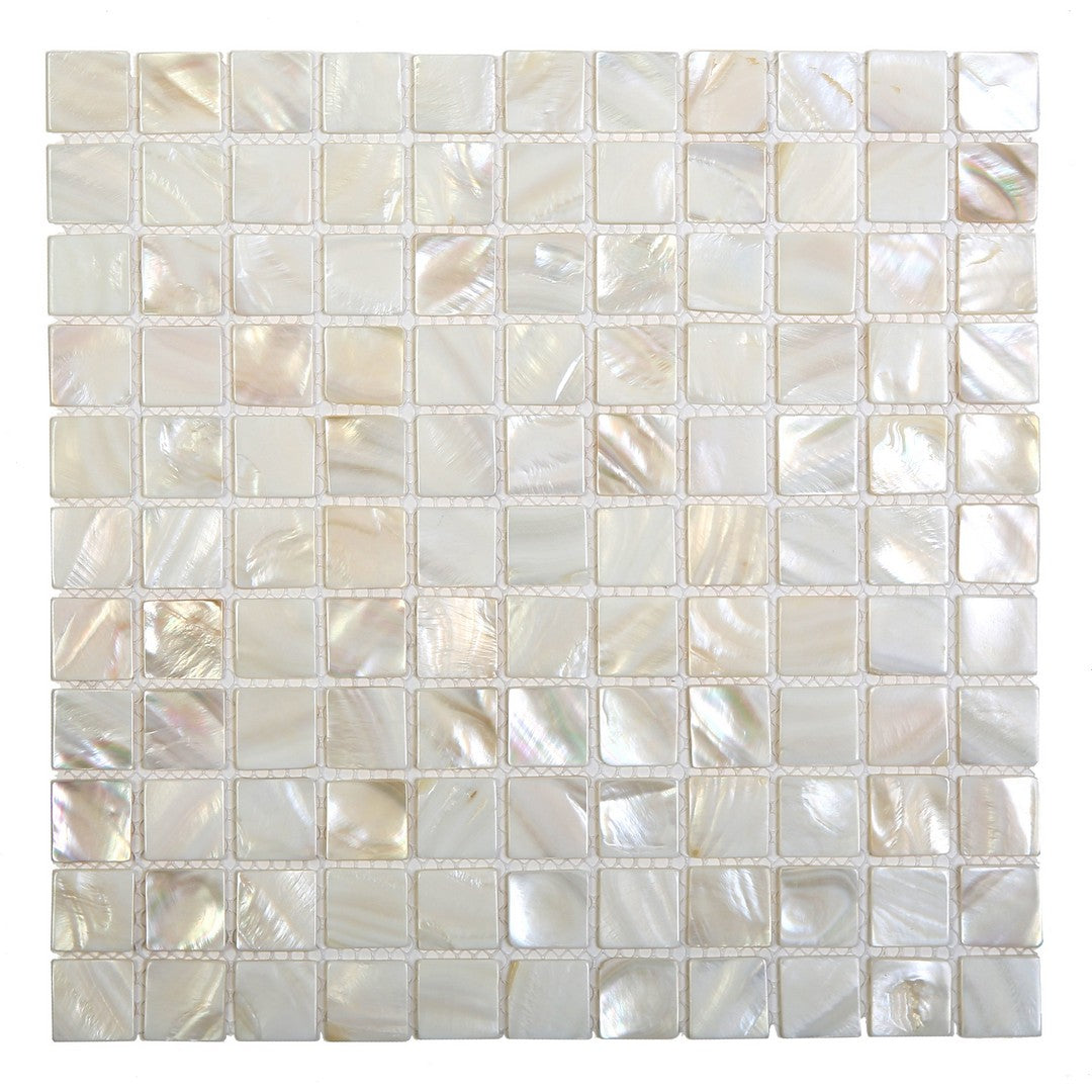 Ottimo Shell 12" x 12" Glossy Oyster Square Mosaic