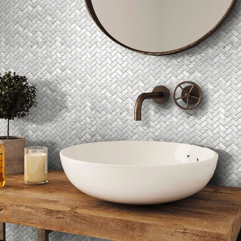 MiR-Shell-10.6-x-11.2-Polished-Herringbone-Mosaic-Coronado-Beach