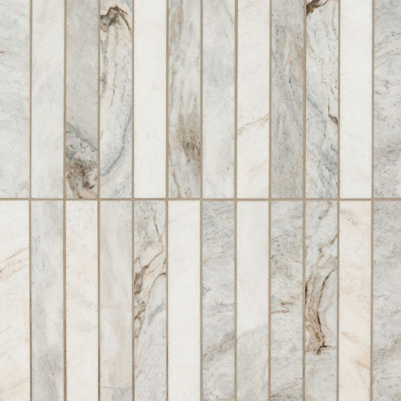 MS International Arabescato Venato 2" x 12" Marble Mosaic