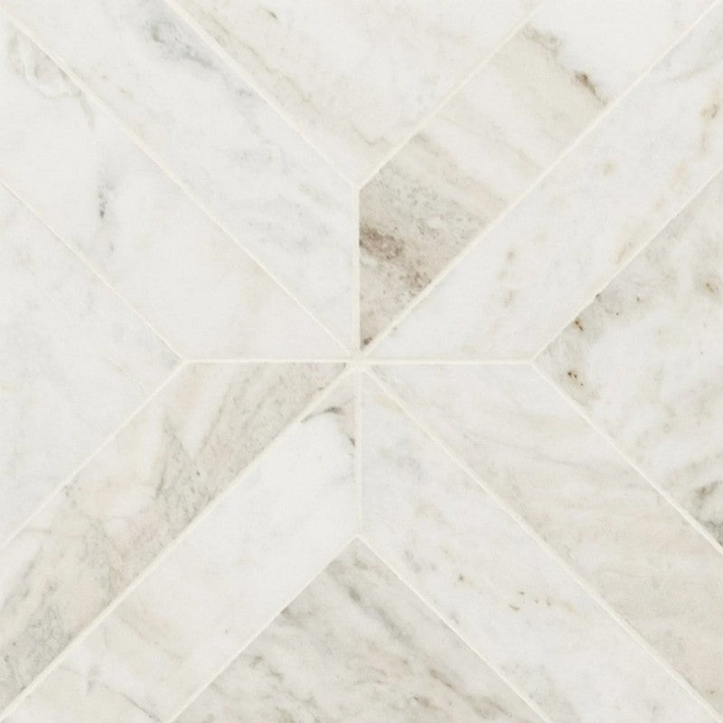 MS International Arabescato Venato 12" x 12" Marble Mosaic