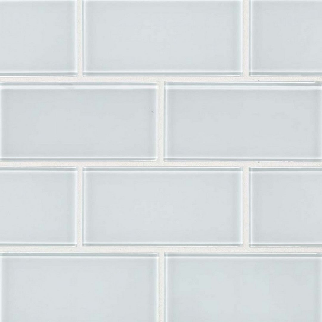 MS International Subway Ice 3" x 6" Glossy Glass Tile