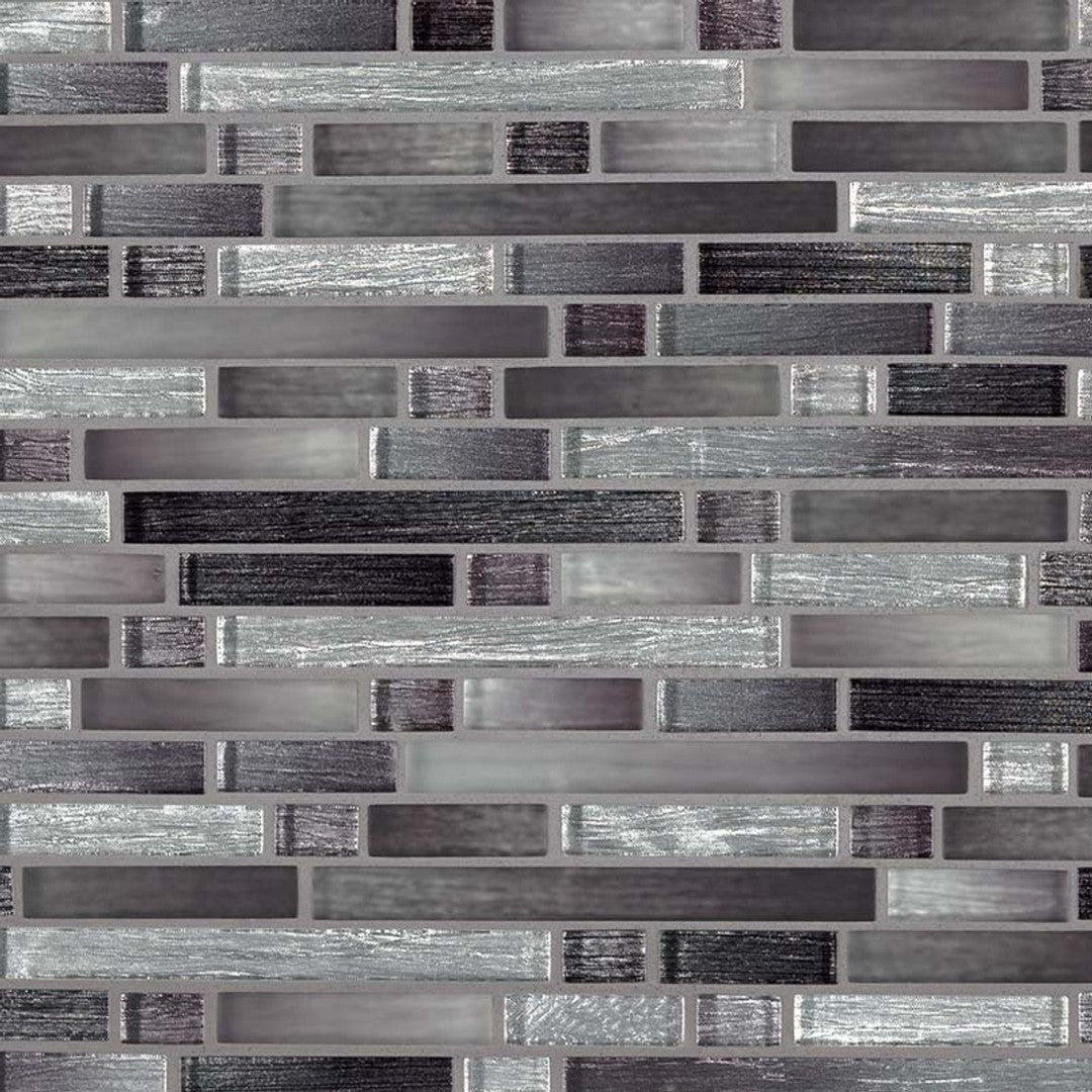 MS International Akaya 11.75" x 12" Glossy Glass Linear Mosaic