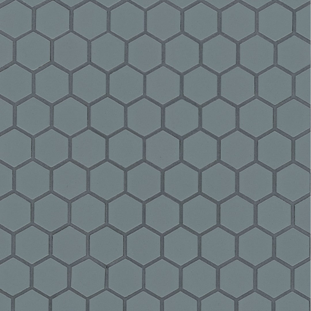 MS International Cielo Azul 10" x 11" Glossy 1.5" Hexagon Porcelain Mosaic