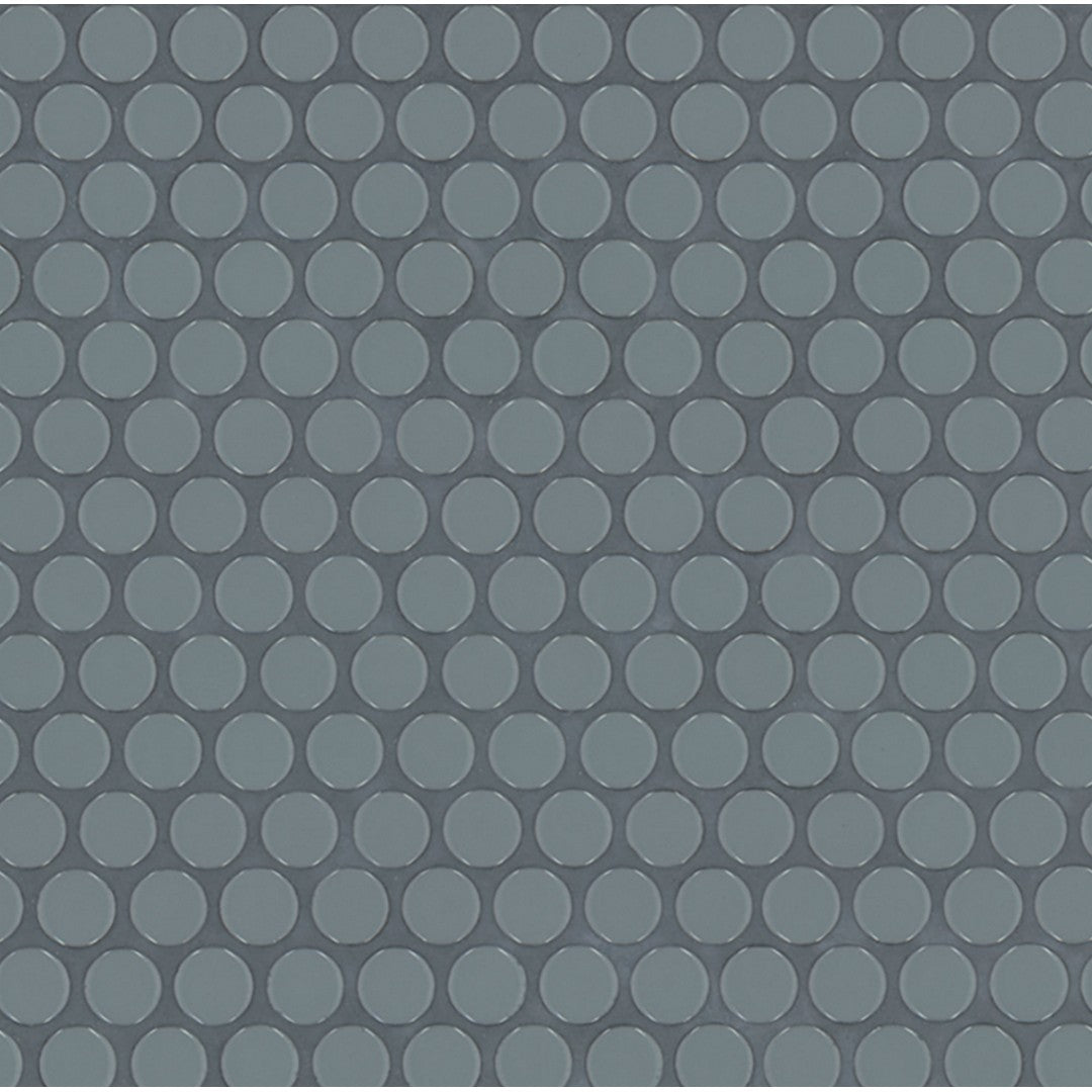 MS International Cielo Azul 11" x 12" Glossy Pennyround Porcelain Mosaic