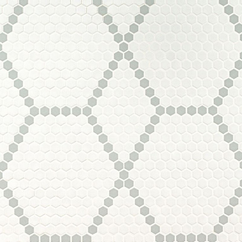 MS International Domino 11.81" x 11.81" Porcelain 1" Hex Mosaic